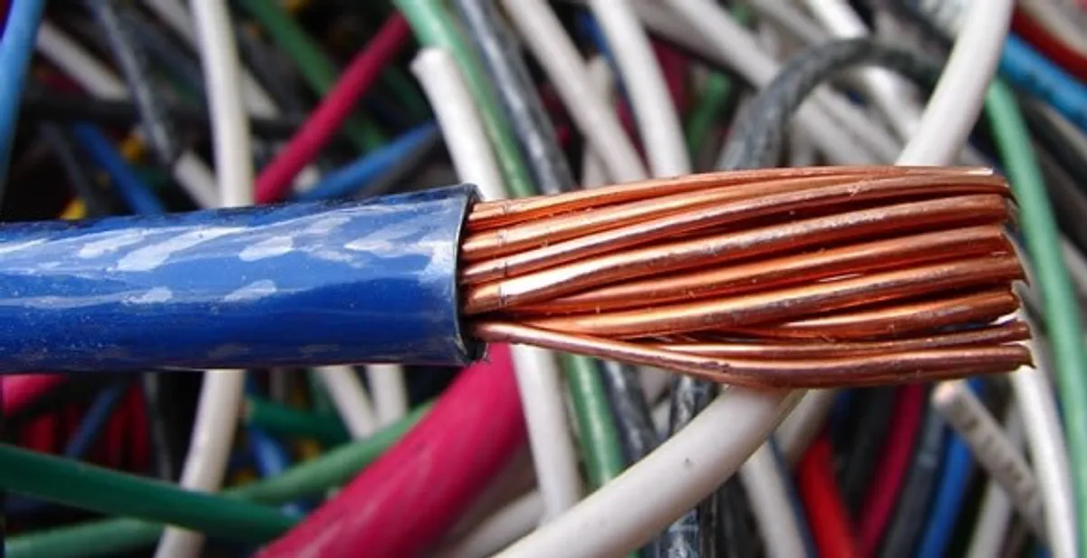 electrical wiring services showing exposed copper conductors and cable preparation in Atlanta, GA